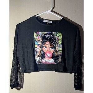 Urban Freedom Girls 14/16 Long Sleeve Black Shirt